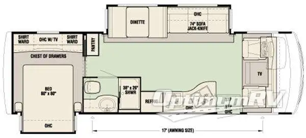 2011 Newmar Bay Star 2901 RV Floorplan Photo