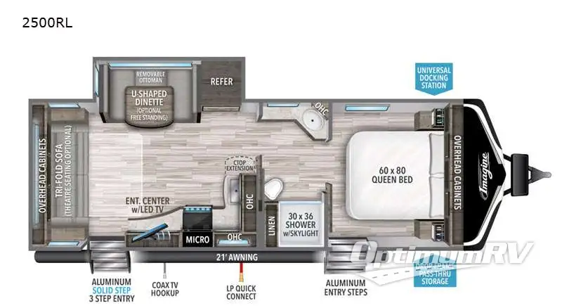 2021 Grand Design Imagine 2500RL Floorplan Photo