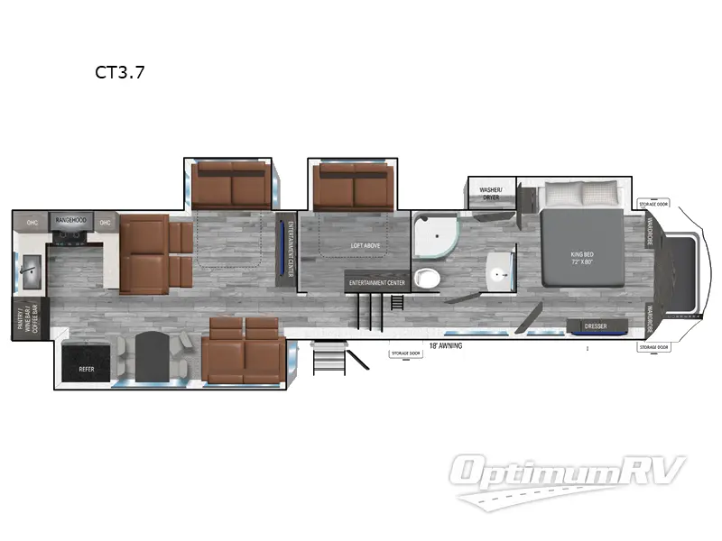 2025 Heartland Corterra CT3.7 RV Floorplan Photo