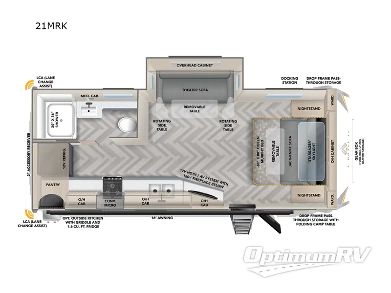 2024 Ember Touring Edition 21MRK RV Floorplan Photo