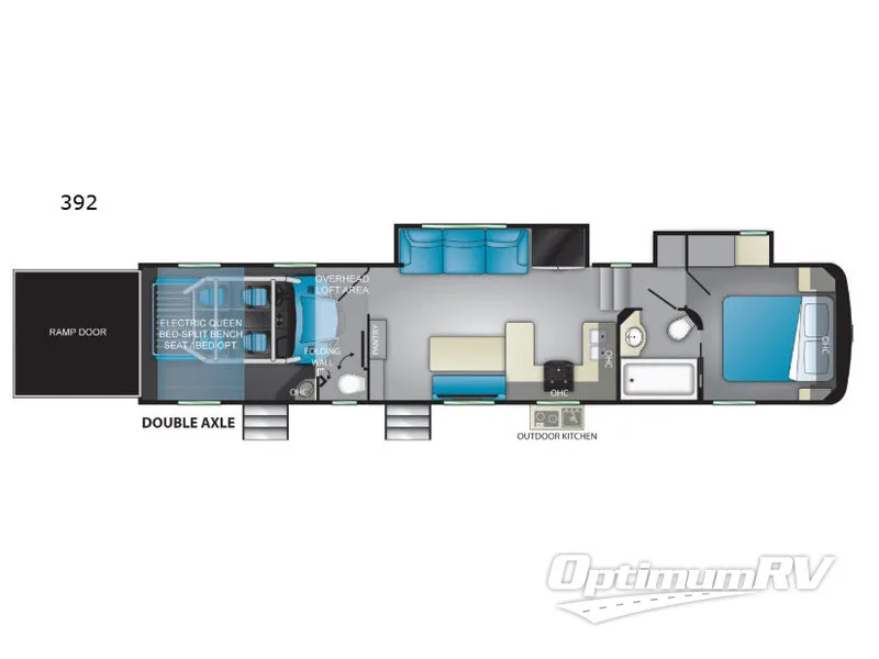 2019 Heartland Road Warrior 392 Floorplan Photo