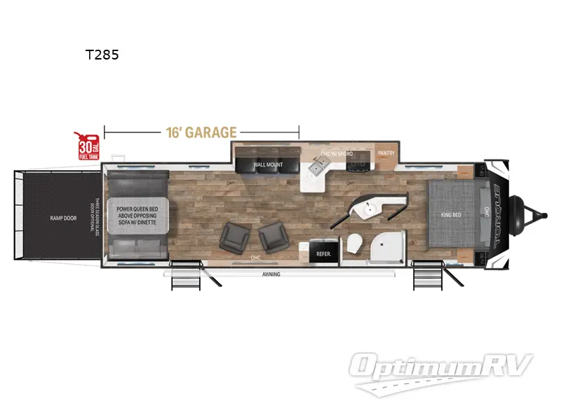 2025 Heartland Torque T285 RV Floorplan Photo