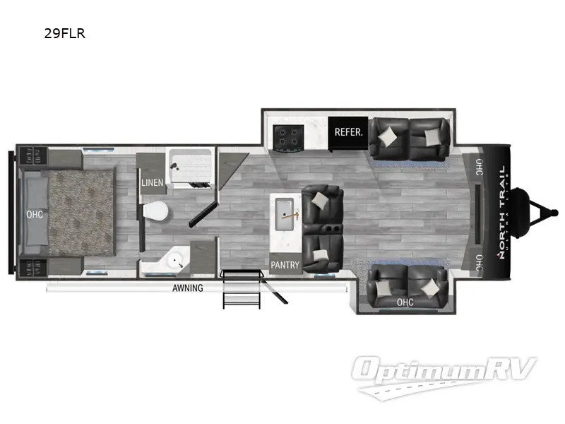 2024 Heartland North Trail 29FLR RV Floorplan Photo