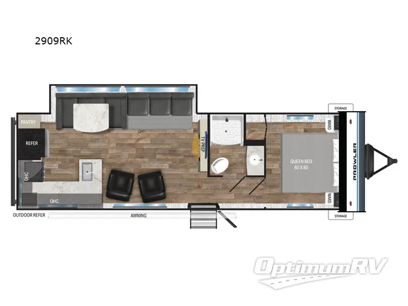 2025 Heartland Prowler Lynx 3005QBX RV Floorplan Photo