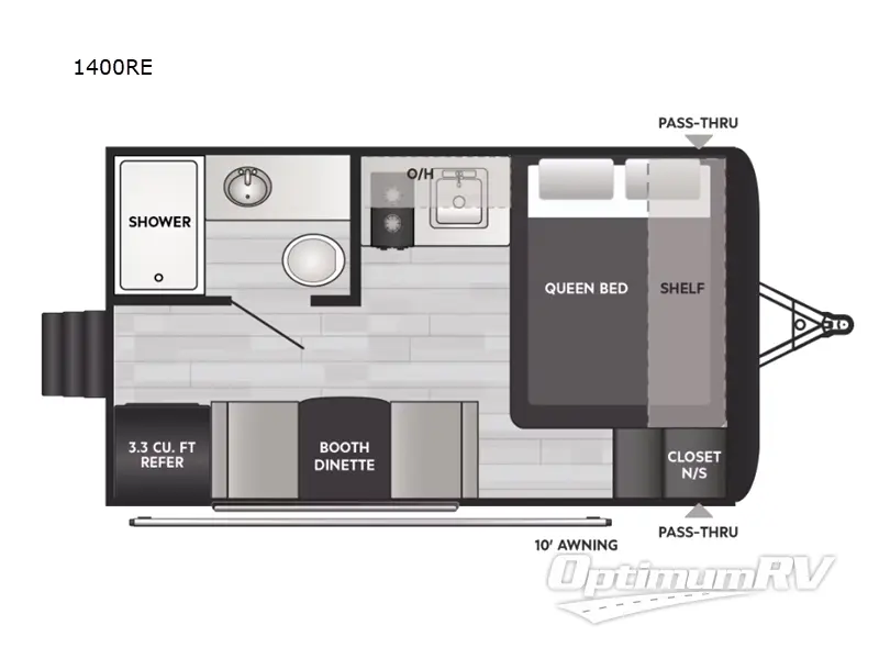 2025 Keystone Springdale Classic Mini 1400RE RV Floorplan Photo