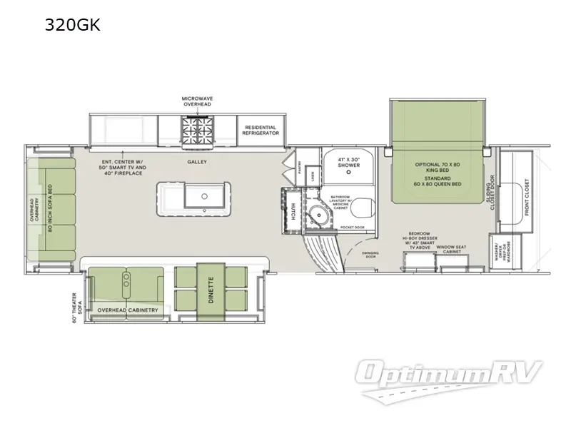 2022 VanLeigh Vilano 320GK RV Floorplan Photo