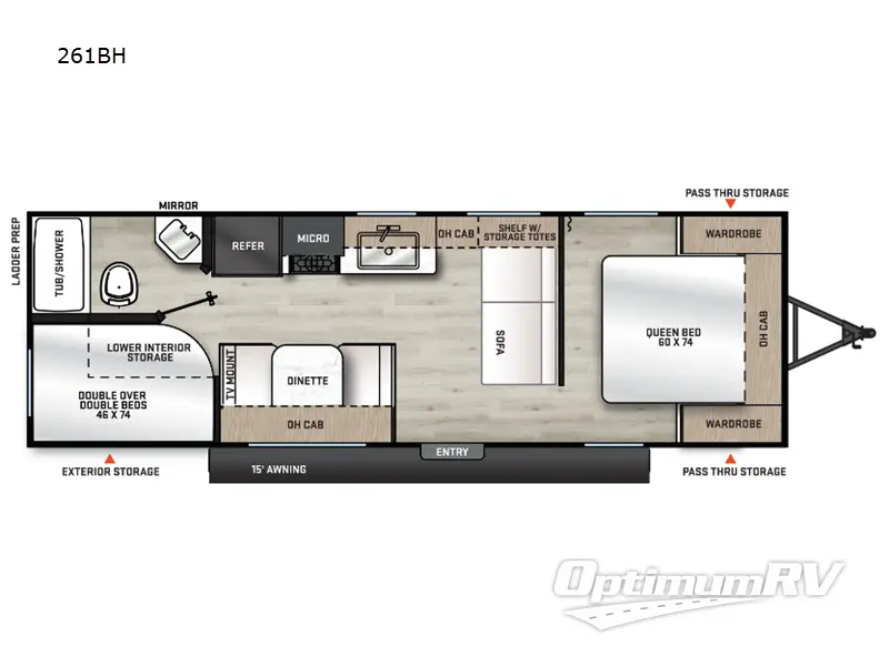 2024 Coachmen Catalina Summit Series 8 261BH Floorplan Photo