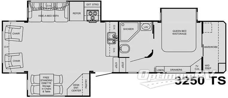 2009 Heartland Big Country 3250TS RV Floorplan Photo