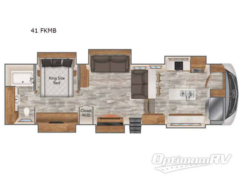 2021 DRV Luxury Suites Mobile Suites 41 FKMB RV Floorplan Photo