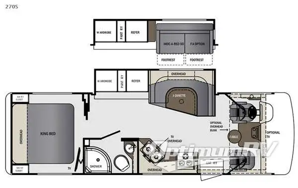 2015 Forest River Georgetown 270S RV Floorplan Photo