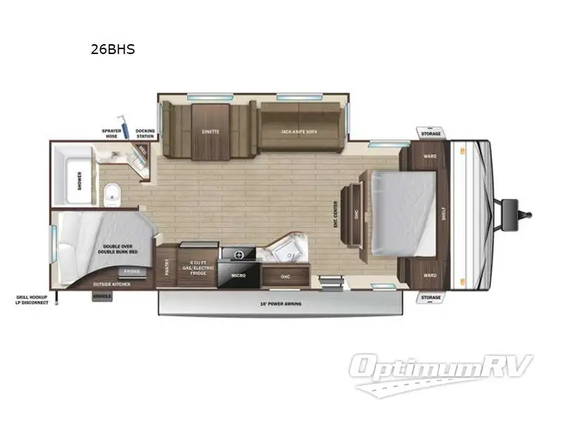 2022 Olympia Olympia 26BHS RV Floorplan Photo