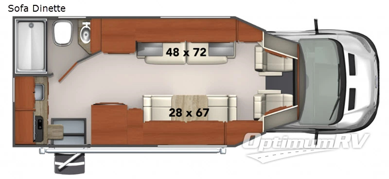 2020 Phoenix USA Phoenix TRX Sofa Dinette RV Floorplan Photo