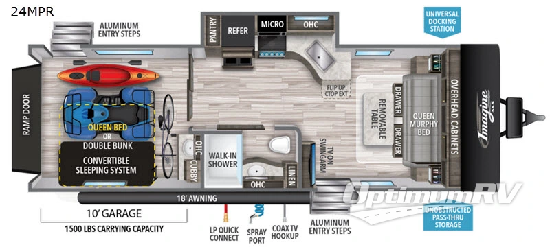 2021 Grand Design Imagine XLS 24MPR RV Floorplan Photo