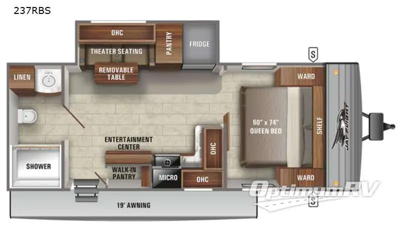 2021 Jayco Jay Flight SLX 8 237RBS RV Floorplan Photo