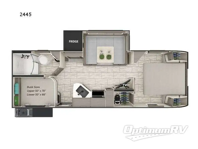 2022 Lance Lance Travel Trailers 2445 RV Floorplan Photo