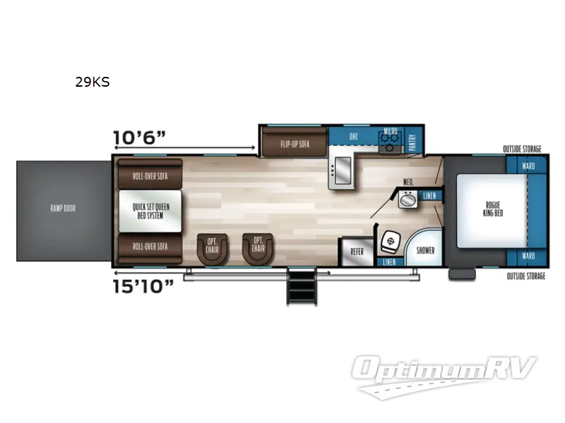 2022 Forest River Vengeance Rogue 29KS RV Floorplan Photo