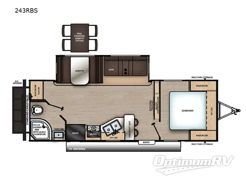 2022 Coachmen Catalina Legacy 243RBS RV Floorplan Photo