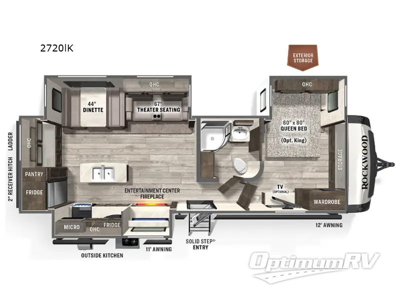 2022 Forest River Rockwood Ultra Lite 2720IK RV Floorplan Photo