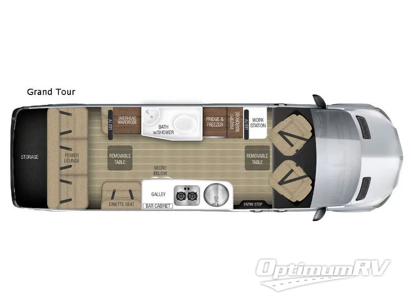 2017 Airstream Tommy Bahama Interstate Grand Tour RV Floorplan Photo