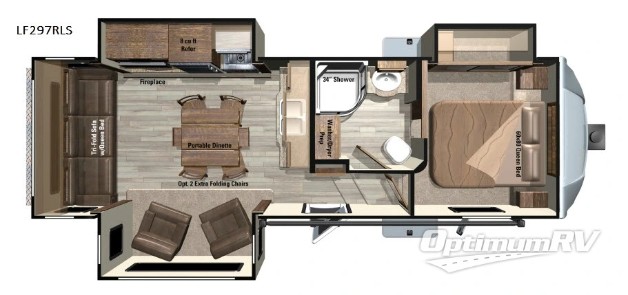 2018 Highland Ridge Open Range Light LF297RLS Floorplan Photo
