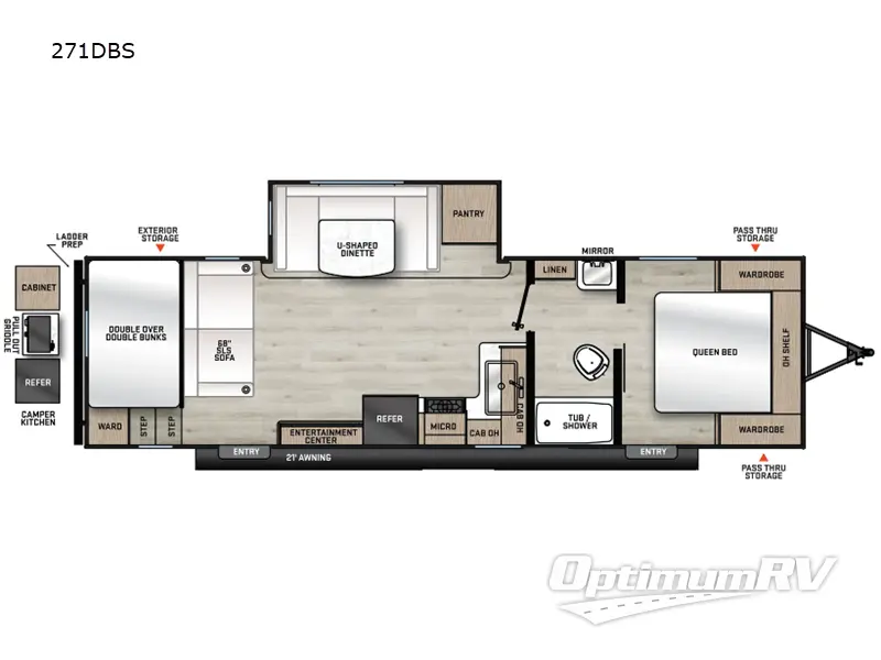 2025 Coachmen Catalina Summit Series 8 271DBS RV Floorplan Photo