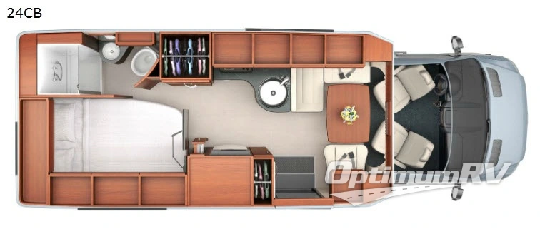 2017 Leisure Travel Serenity 24CB RV Floorplan Photo