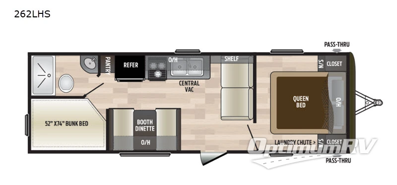 2019 Keystone Hideout 262LHS RV Floorplan Photo