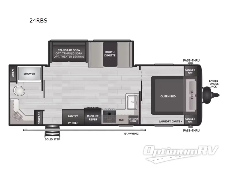 2024 Keystone Hideout 24RBS RV Floorplan Photo