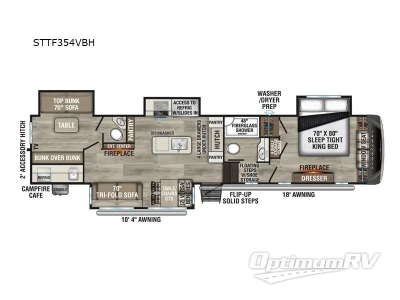 2025 Venture SportTrek Touring Edition STTF354VBH Floorplan Photo
