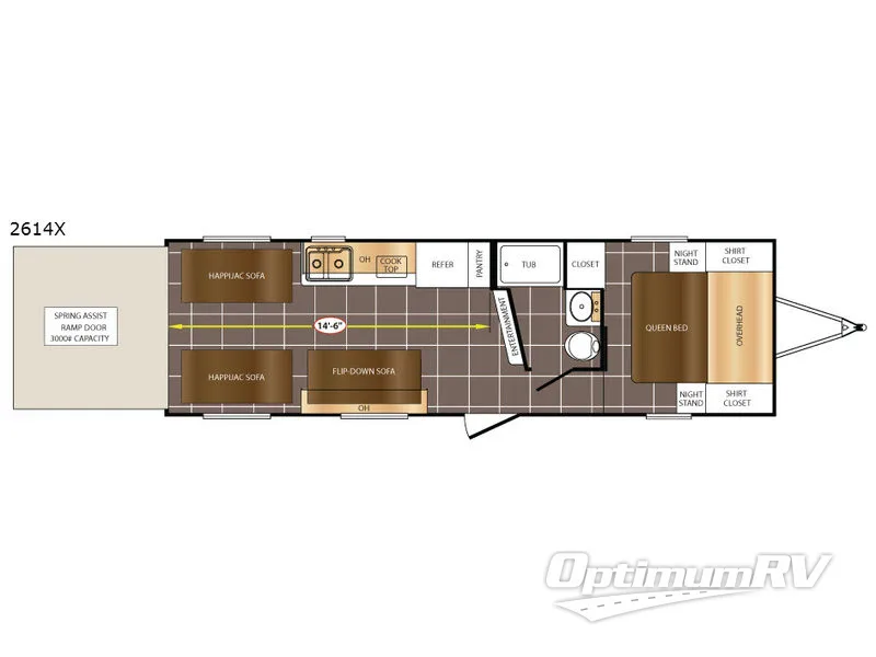 2017 Prime Time Fury 2614X RV Floorplan Photo