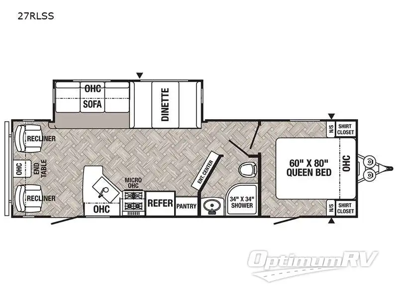 2022 Palomino Puma 27RLSS RV Floorplan Photo