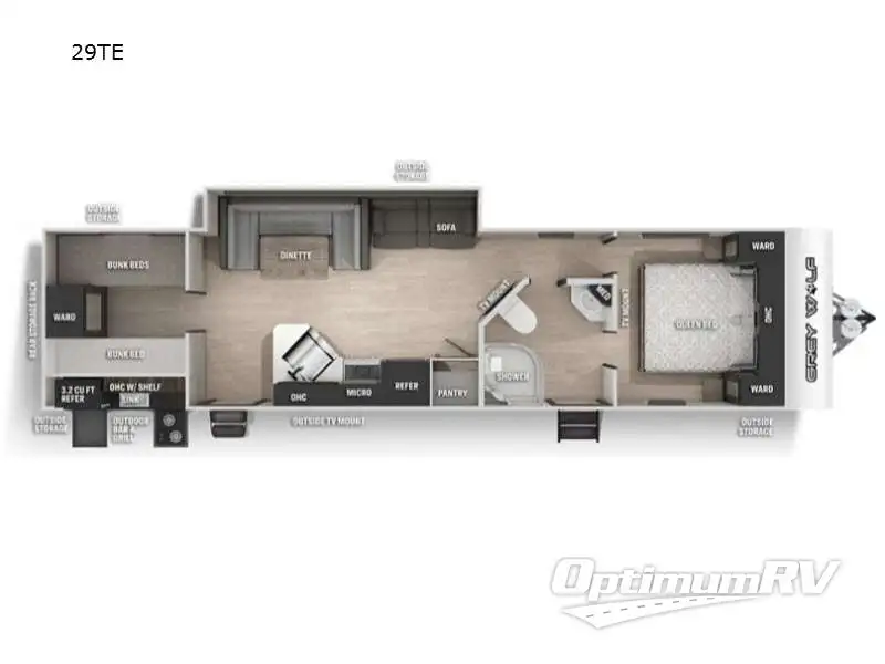 2022 Forest River Patriot Edition 29TE RV Floorplan Photo