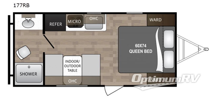 2020 Dutchmen Kodiak Cub 177RB RV Floorplan Photo