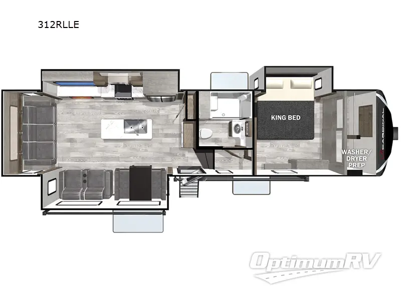 2023 Forest River Cardinal 312RLLE RV Floorplan Photo