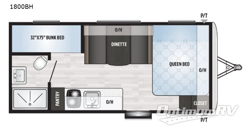 2019 Keystone Springdale Mini 1800BH RV Floorplan Photo