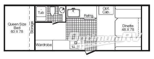 2013 TrailManor Classic Series 2720SD Floorplan Photo
