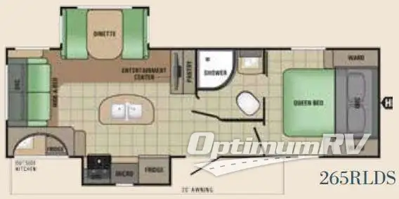 2017 Starcraft Launch Grand Touring 265RLDS RV Floorplan Photo