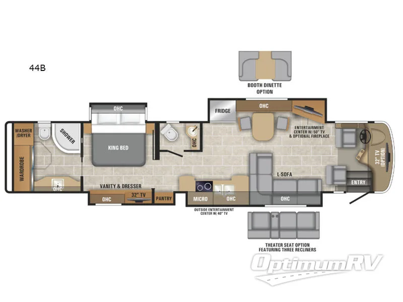 2019 Entegra Insignia 44B Floorplan Photo