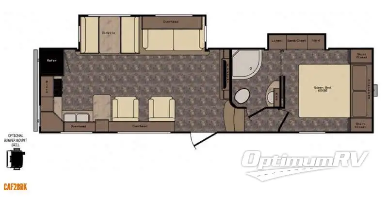 2015 CrossRoads Cruiser Aire CAF28RK Floorplan Photo