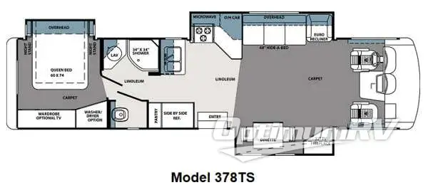2012 Forest River Georgetown XL 378TS Floorplan Photo