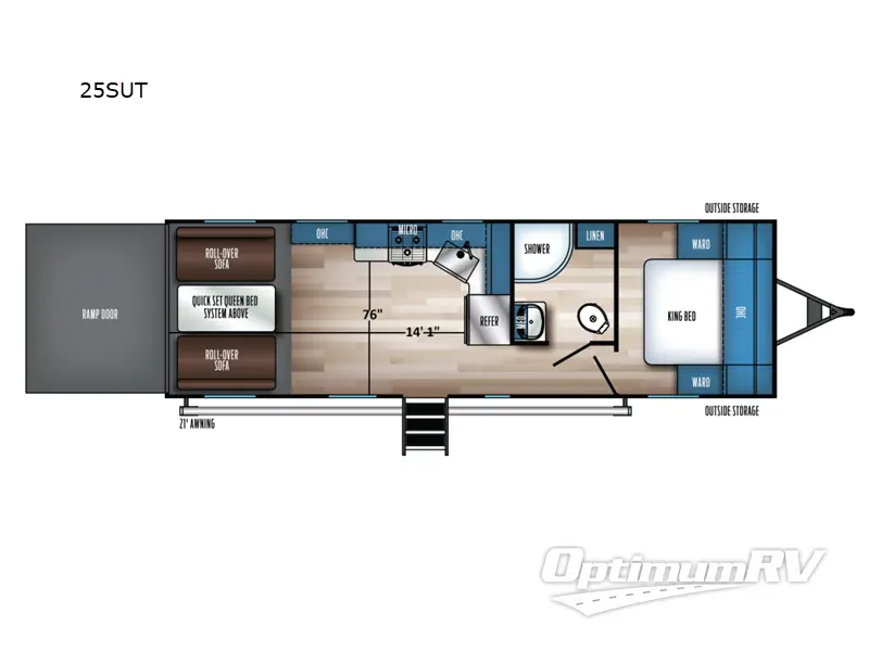 2025 Forest River Vengeance Rogue SUT 25SUT RV Floorplan Photo