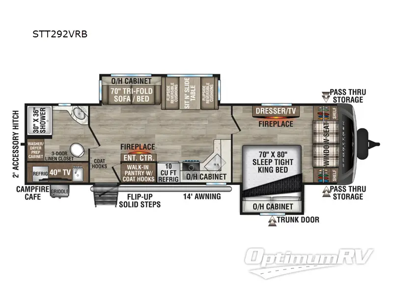 2025 Venture SportTrek Touring Edition STT292VRB Floorplan Photo