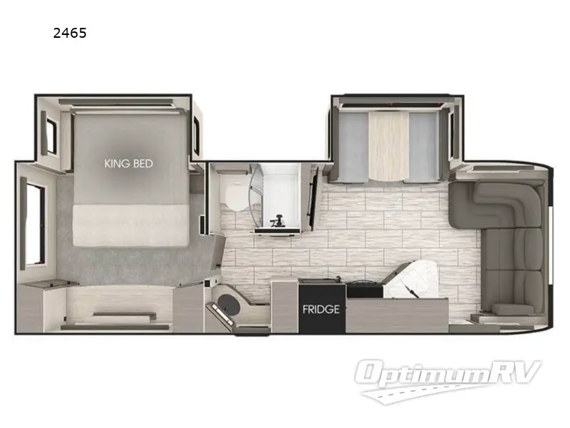 2025 Lance Lance Travel Trailers 2465 RV Floorplan Photo