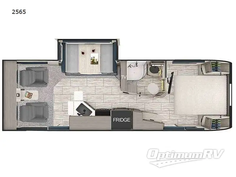 2025 Lance Lance Travel Trailers 2565 RV Floorplan Photo