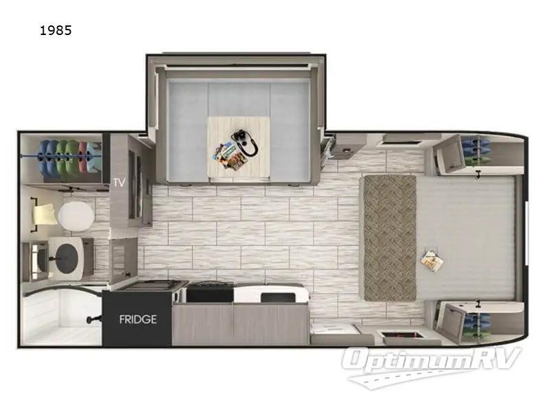 2025 Lance Lance Travel Trailers 1985 RV Floorplan Photo