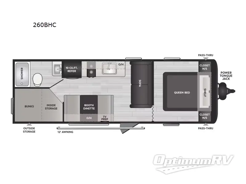 2024 Keystone Springdale Classic 260BHC RV Floorplan Photo