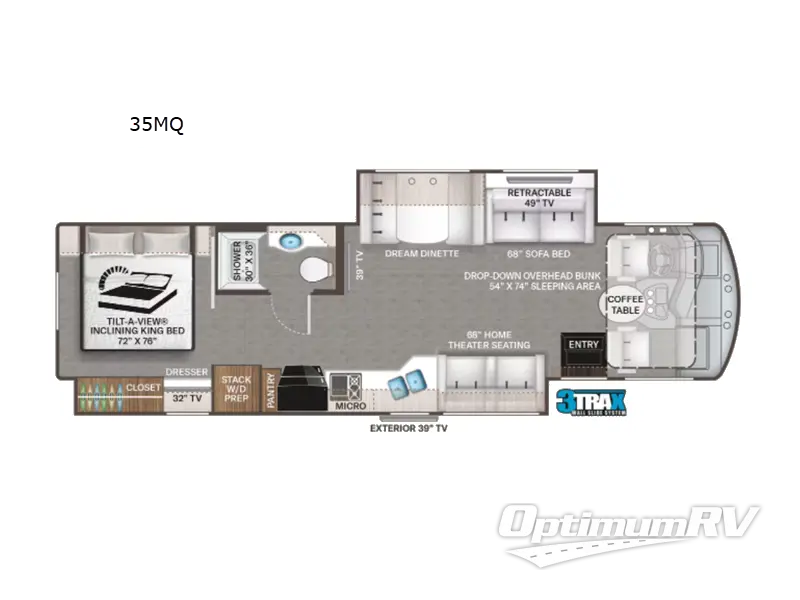 2022 Thor Challenger 35MQ RV Floorplan Photo