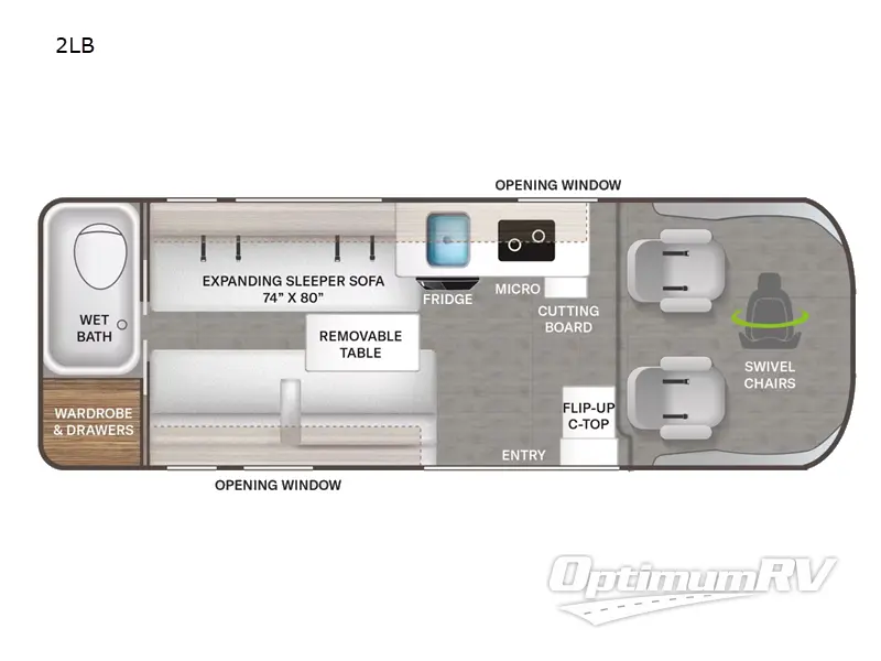 2025 Thor Twist 2LB Floorplan Photo