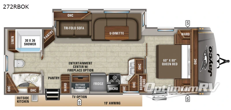 2020 Jayco Eagle HT 272RBOK Floorplan Photo
