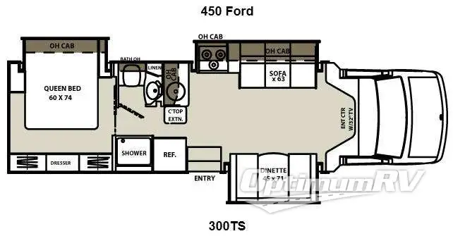2014 Coachmen Concord 300TS Ford Floorplan Photo